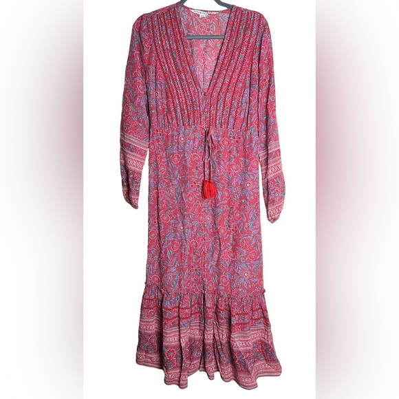 VERONICA BEARD Vani long sleeves floral print dress size M summer dress … - Picture 4 of 11